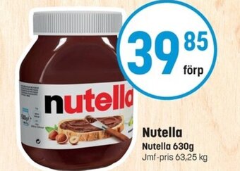 Eurocash Nutella 630g erbjuda