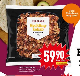 Willys Kycklingkebab erbjuda