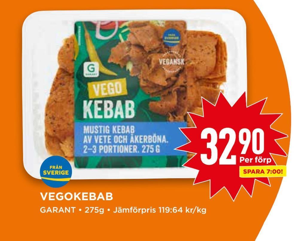 Willys Vegokebab erbjuda