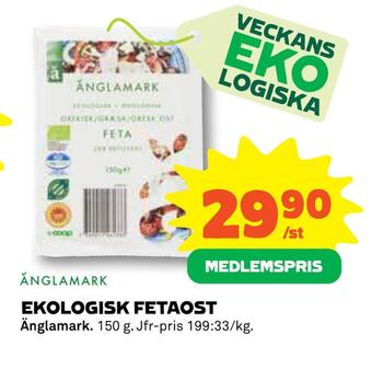 Coop Ekologisk fetaost erbjuda