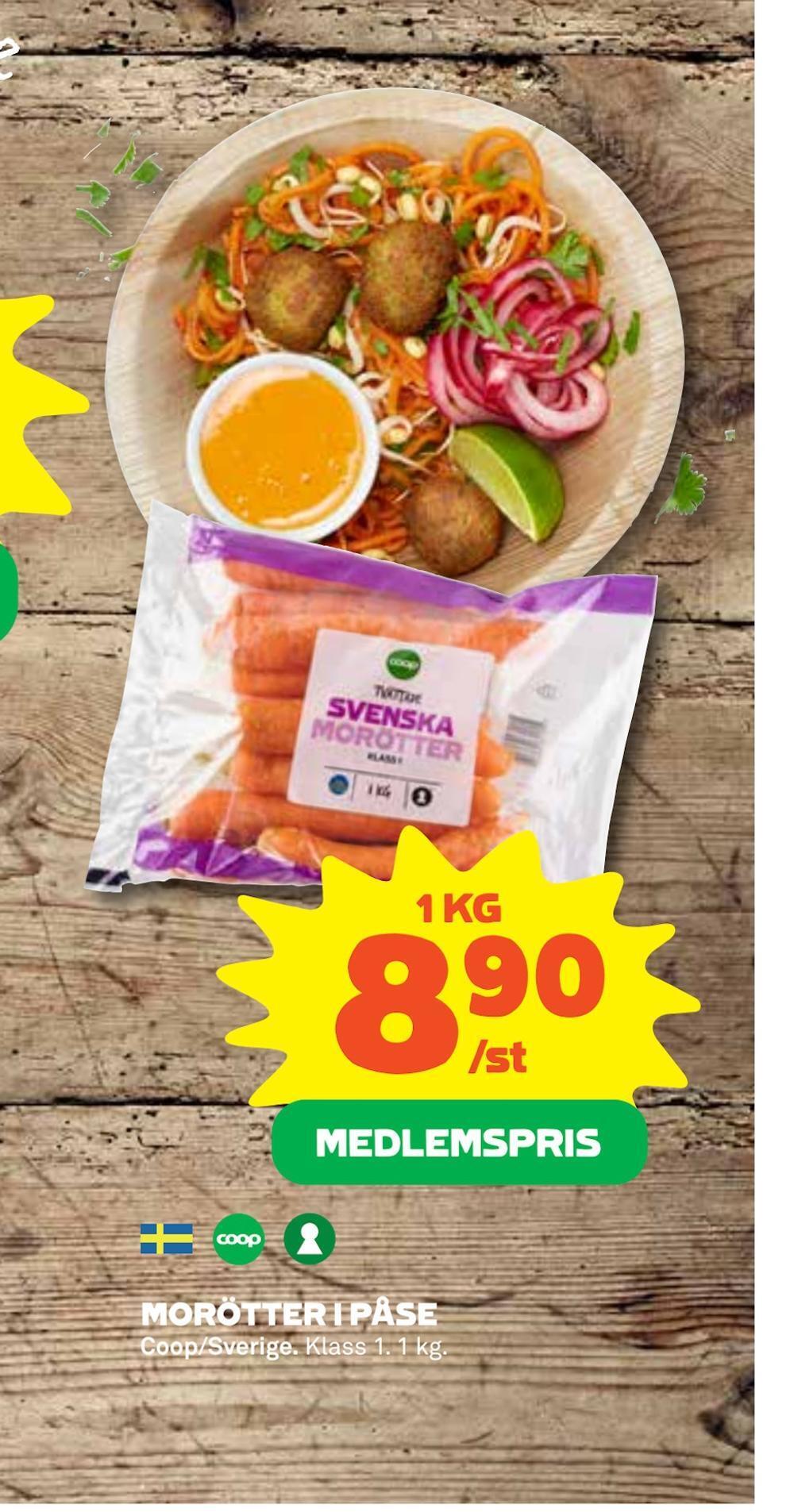 Coop Morötter i påse erbjuda