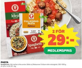 Coop Pasta erbjuda