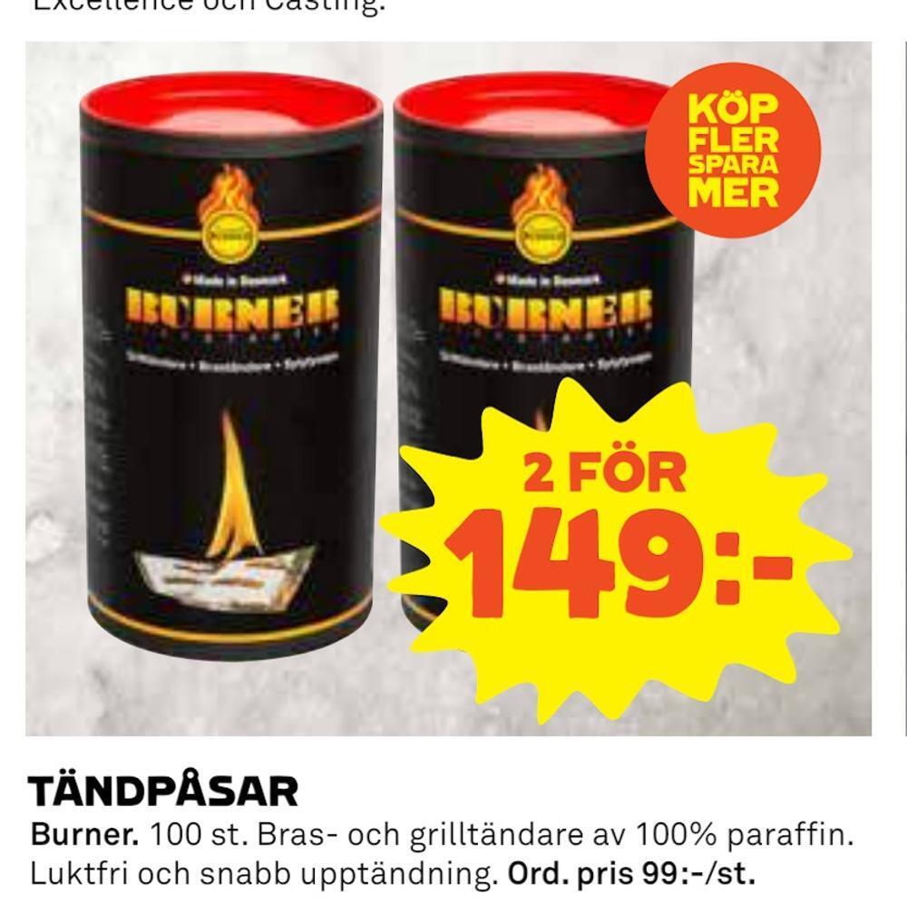 Coop Tändpåsar erbjuda