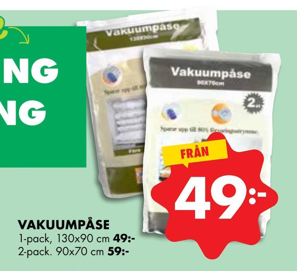 ÖoB Vakuumpåse erbjuda