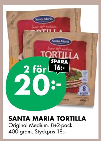 ÖoB Santa maria tortilla erbjuda