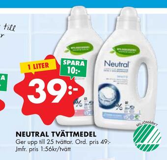 ÖoB Neutral tvättmedel erbjuda