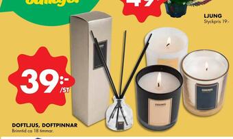 ÖoB Doftljus, doftpinnar erbjuda