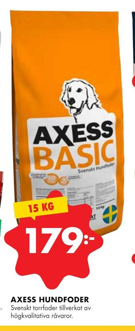 ÖoB Axess hundfoder erbjuda