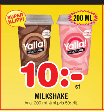 Nya Pulsen Milkshake erbjuda