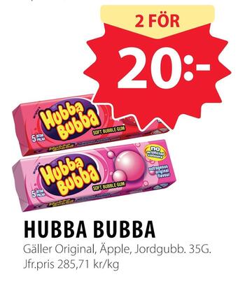 Handlar'n Hubba bubba erbjuda