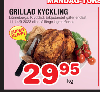 Nya Pulsen Grillad kyckling erbjuda