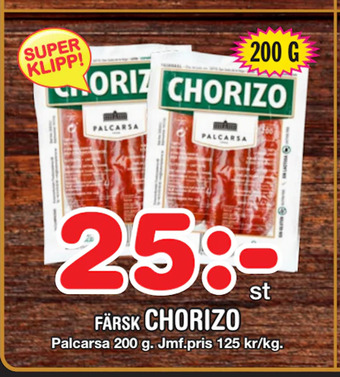 Nya Pulsen Chorizo erbjuda