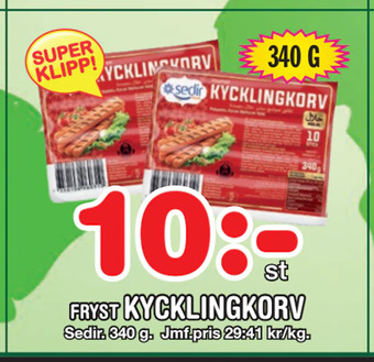 Nya Pulsen Kycklingkorv erbjuda