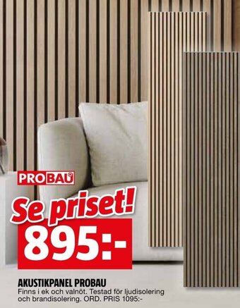 Bauhaus AKUSTIKPANEL PROBAU erbjuda