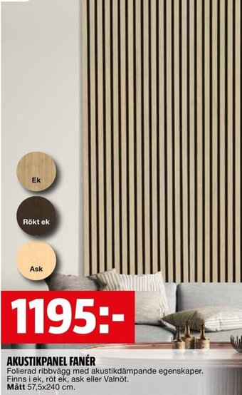 Bauhaus AKUSTIKPANEL FANÉR erbjuda