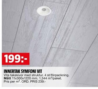 Bauhaus INNERTAK SYMFONI VIT erbjuda