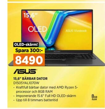 Power Asus laptop erbjuda