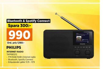 Power Philips radio erbjuda