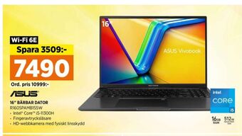 Power Asus laptop erbjuda