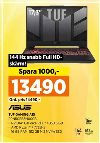 Power Asus laptop erbjuda