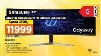 Power Samsung skärm erbjuda