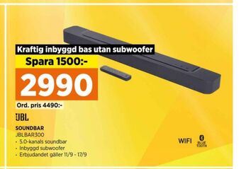 Power Jbl soundbar erbjuda