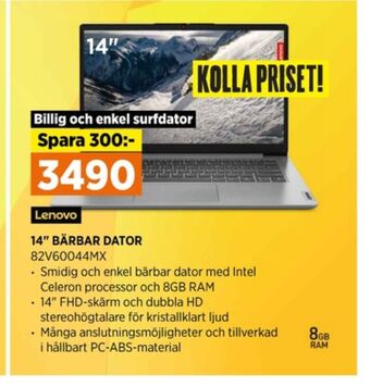 Power Lenovo laptop erbjuda