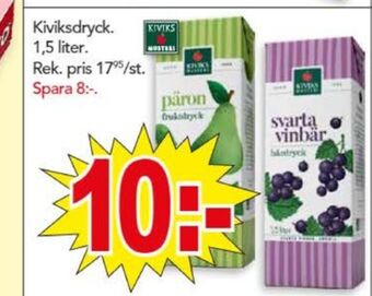Bo Ohlsson Kivik fruktdryck erbjuda