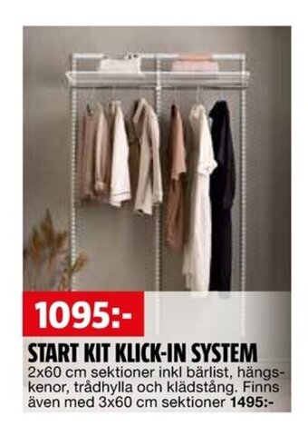 Bauhaus START KIT KLICK-IN SYSTEM erbjuda