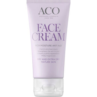 Apotek Hjärtat Aco face anti age rich moisture face cream 50 ml erbjuda
