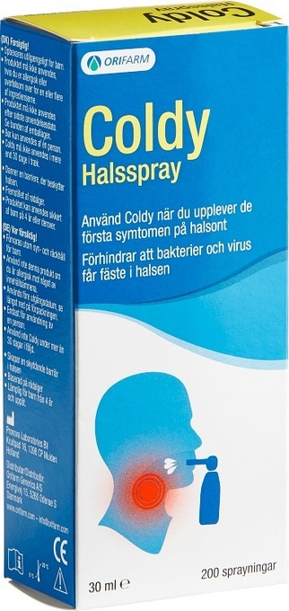 Apotek Hjärtat Coldy halsspray 30 ml erbjuda