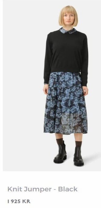 Ilse Jacobsen Knit Jumper - Black erbjuda