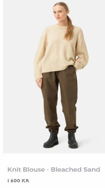 Ilse Jacobsen Knit Blouse - Bleached Sand erbjuda