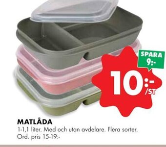 ÖoB MATLÅDA erbjuda