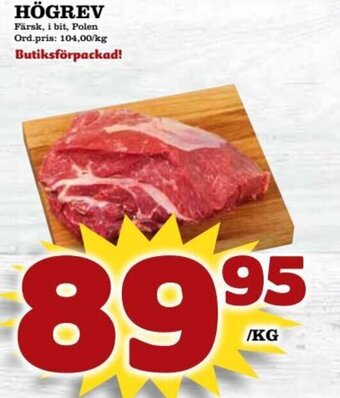 Supergrossen HÖGREV erbjuda