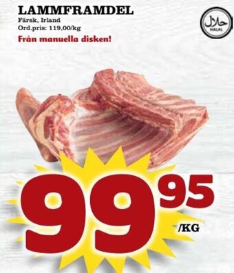 Supergrossen LAMMFRAMDEL erbjuda