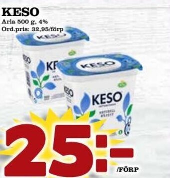 Supergrossen KESO Arla erbjuda