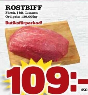 Supergrossen ROSTBIFF erbjuda