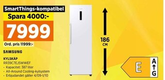 Power SAMSUNG KYLSKÅP RR39C7EJ5WWEF erbjuda