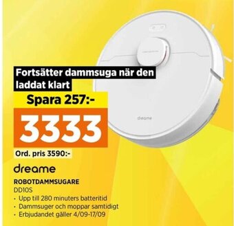 Power ROBOTDAMMSUGARE DD10S erbjuda