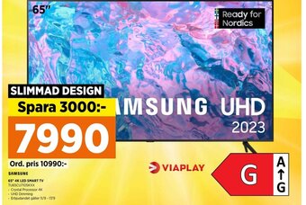 SAMSUNG 65" 4K LED SMART TV TU65CU7105KXX