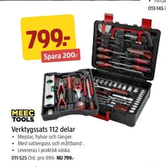 Jula Meec tools verktygsset erbjuda