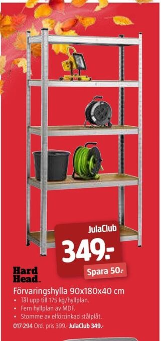 Jula Hard head lagerhyllor erbjuda