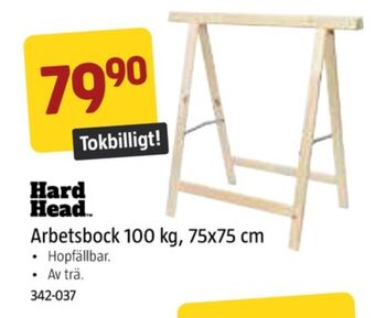 Jula Hard head arbetsbock erbjuda