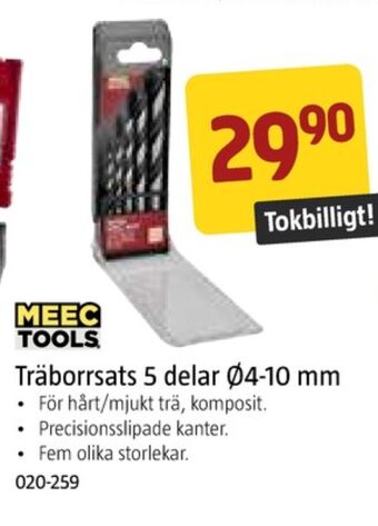 Jula Meec tools borr erbjuda
