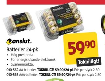 Jula Anslut batterier erbjuda