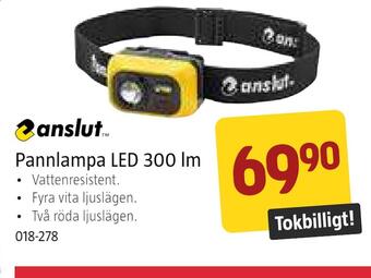 Jula Pannlampa led 300 lm erbjuda