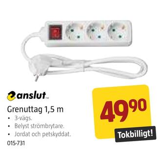 Jula Grenuttag 1,5 m erbjuda