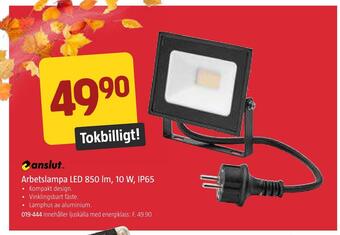 Jula Arbetslampa led 850 lm, 10 w, ip65 erbjuda