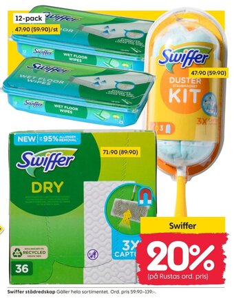 Swiffer städredskap